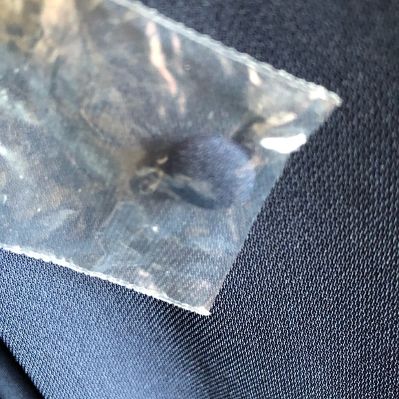 ASOS navy dress obi belt sleeveless high neckline midi length keyhole C - Picture 8 of 13